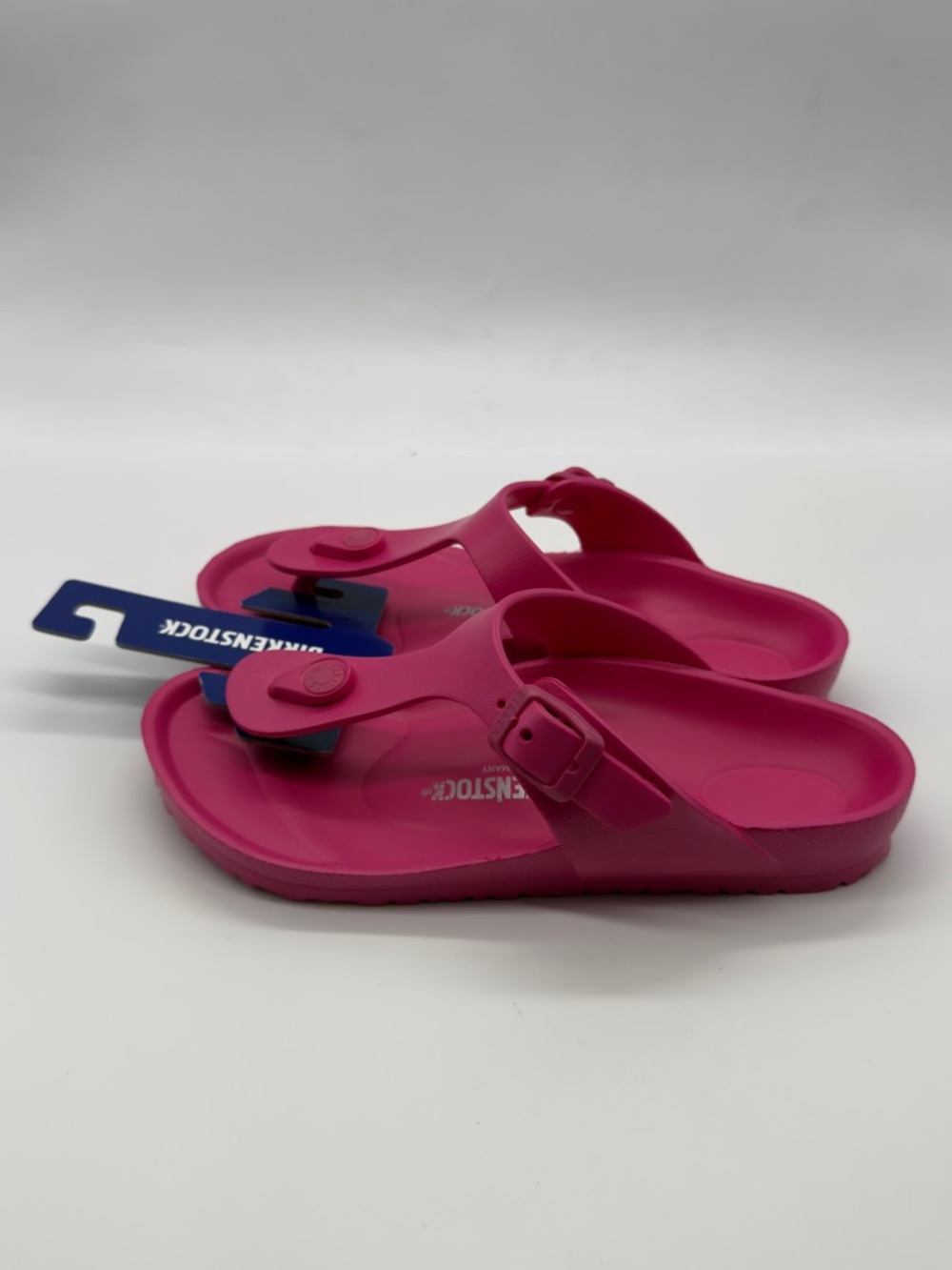 Birkenstock Pink EVA Thong Sandals with Buckle